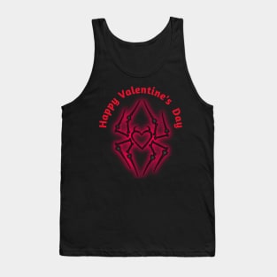 Happy valentine's Day Spider Tank Top